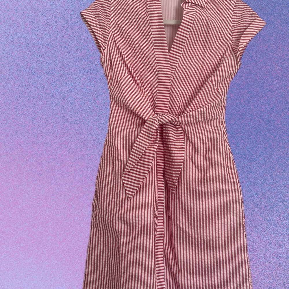 Striped Red and White Women's Dress